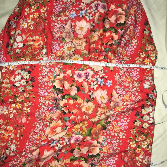 Black Coral Floral Sexy Back Maxi Dress - Picture 14 of 14